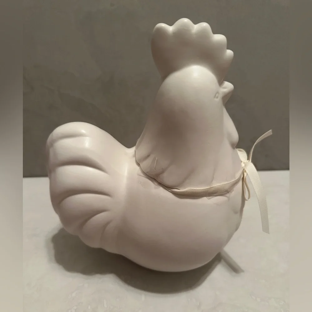 Rae Dunn FARM LIFE Rooster Figure Cannister Cookie Jar Rustic Kitchen Decor NEW
